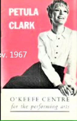 Programme for Petula's Nov. 1967 concerts.