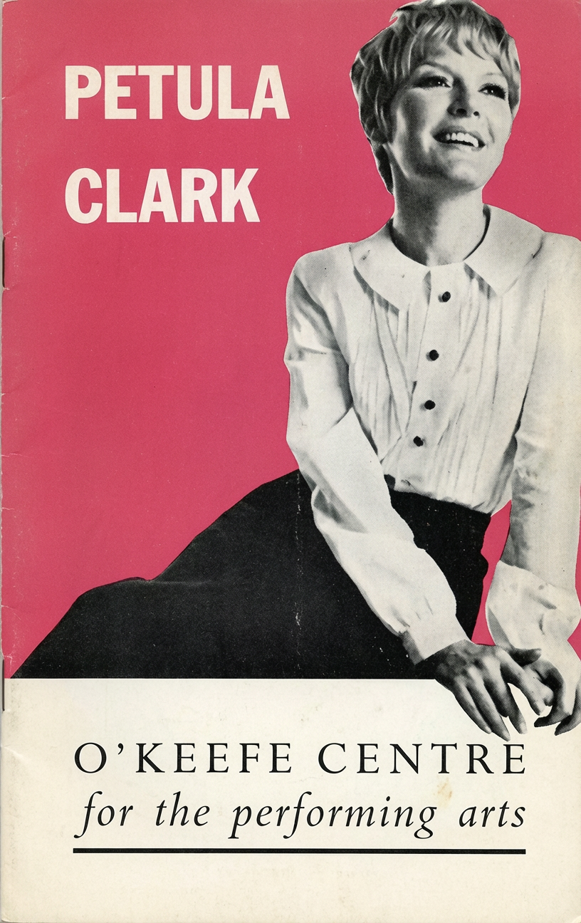 Programme for Petula's Nov. 1967 concerts.